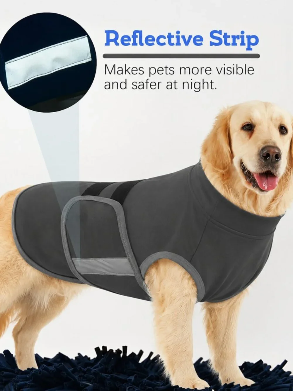 Breathable Dog Anxiety Vest, Calming Compression Shirt for Dogs, XL, Gray